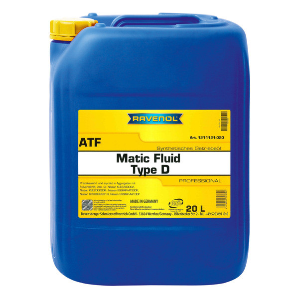Fluid Matic R Масло АКПП RAVENOL ATF Matic Fluid Type D
